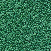 Miyuki Rocailles Perlen 1,5mm 4477 Duracoat opaque dyed Deep Green ca 11gr