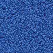 Miyuki Rocailles Perlen 1,5mm 4484 Duracoat opaque dyed Bright Blue ca 11gr