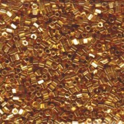Miyuki Hexagon Perlen 8C-0191 3mm metallic 24 Karat vergoldet 11gr