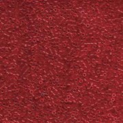 Miyuki Delica Perlen 1,6mm DB0774 Transparent Dyed matt Red 5gr