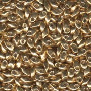 Miyuki Long Magatama Perlen 4x7mm ca8,5gr 1053 galvanized Gold