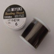Miyuki Perlenfaden dunkelbraun 50m
