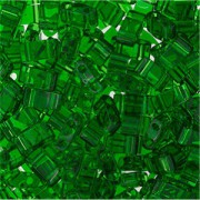 Miyuki Halb Tila Perlen 2,2x5mm transparent Green HTL0146 ca 7,8gr