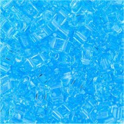 Miyuki Halb Tila Perlen 2,2x5mm transparent light Blue HTL0148 ca 7,8gr