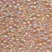 Miyuki Magatama Perlen 4mm 2132 transparent irisierend Light Peach ca 24gr