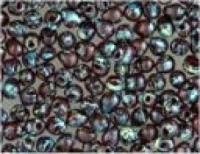 Miyuki Tropfen Perlen 3,4mm 4504 transparent Ruby Picasso ca 10gr