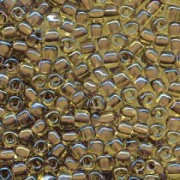Miyuki Dreieck Perlen, Triangle Beads 3mm 1162 colorlined Gold Brown ca13gr