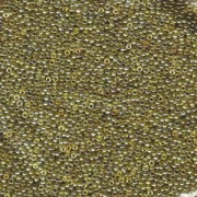 Miyuki Rocailles Perlen 1,5mm 1889 transparent luster Gold Olive ca 11gr
