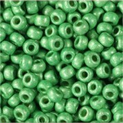 Miyuki Rocailles Perlen 3mm 4214F frosted Duracoat galvanized Dark Mint Green ca 22gr