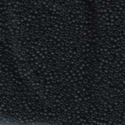 Miyuki Rocailles Perlen 3mm 0401F opaque matte Black ca 13gr