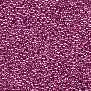 Miyuki Rocailles Perlen 2mm 4210 Duracoat galvanized Hot Pink ca 23,5gr