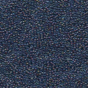 Miyuki Rocailles Perlen 1,5mm 0346 magentalined Aqua Luster ca 11gr