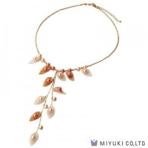Miyuki Bead Jewelry Kit BFK 107 Moon Shell Necklace