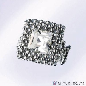 Miyuki Bead Jewelry Kit BFK 78 Square Motif Ring
