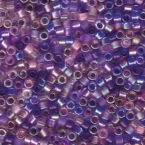 Miyuki Delica Perlen 1,6mm Mix01 Lilacs 7,2 Gr.