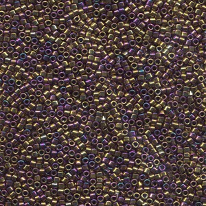 Miyuki Delica Perlen  1,6mm DB0029 metallic rainbow Gold Violet 5gr