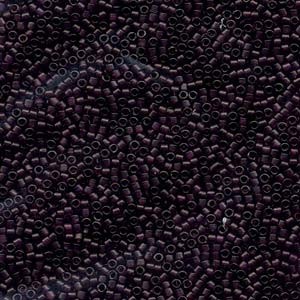Miyuki Delica Perlen 1,6mm DB0784 Transparent Dyed matt  dark Purple 5gr