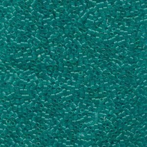 Miyuki Delica Perlen 1,6mm DB0786 Transparent Dyed matt Turquoise 5gr