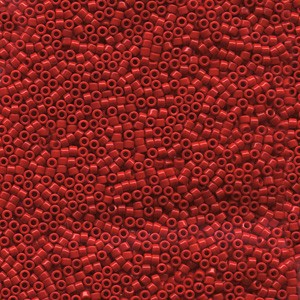 Miyuki Delica Perlen 2,2mm DBM0723 opaque Red 7,2 Gr.
