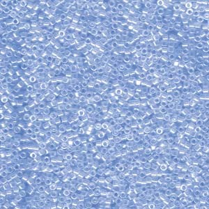 Miyuki Delica Perlen 1,6mm DB1229 transparent luster Ocean Blue ca 5gr