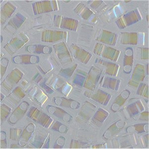 Miyuki Halb Tila Perlen 2,2x5mm rainbow Crystal HTL0250 ca 7,8gr