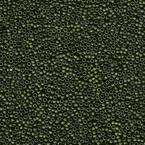 Miyuki Rocailles Perlen 1,5mm 2004 matt metallic Olive Green ca 11gr