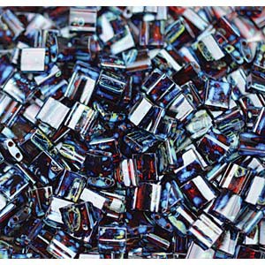 Miyuki Tila Picasso Perlen 5mm transparent Garnet TL4504 ca 7,2gr