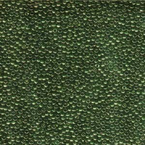 Miyuki Rocailles Perlen 1,5mm 0306 gold luster Olive Green ca 11gr