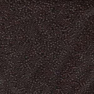 Miyuki Rocailles Perlen 1,5mm 0135F transparent matt Dark Brown ca 11gr
