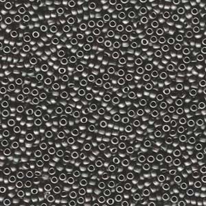 Miyuki Rocailles Perlen 2,2mm 2010 oder 9660-774 matt dark Grey ca 10gr