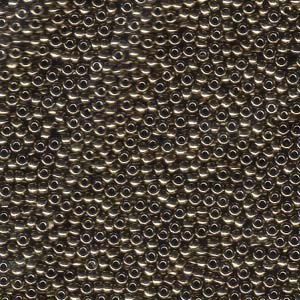Miyuki Rocailles Perlen 2,2mm 0457 oder 9660-694 metallic dark Bronze ca 10gr