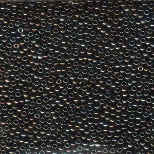 Miyuki Rocailles Perlen 2,2mm 0458 oder 9660-704 metallic rainbow Brown ca 10gr