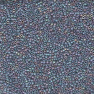 Miyuki Rocailles Perlen 1,5mm 0152FR transparent rainbow matt Grey  ca11gr