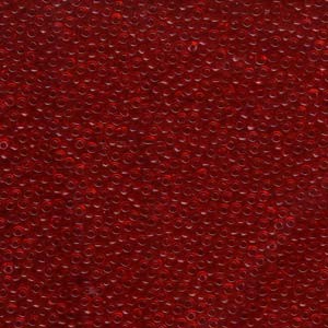 Miyuki Rocailles Perlen 2mm 0141 transparent Red 12gr