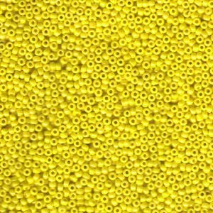 Miyuki Rocailles Perlen 1,5mm 0422 opaque luster Yellow ca 11gr