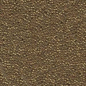 Miyuki Rocailles Perlen 1,5mm 0457L metallic Light Bronze ca 11gr