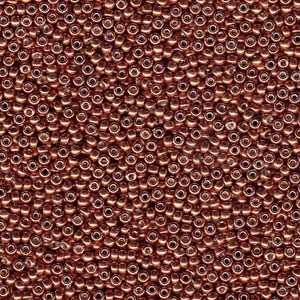 Miyuki Rocailles Perlen 3mm 4212 Duracoat galvanized Dark Berry ca 22gr