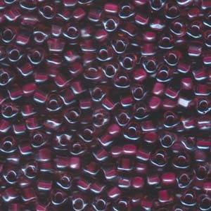 Miyuki Dreieck Perlen, Triangle Beads 2,5mm 1834 colorlined Light Rose Raspberry 13gr