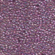 Miyuki Rocailles Perlen 3mm 0264 Raspberry lined rainbow Crystal ca 13gr
