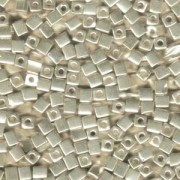 Miyuki Würfel Perlen, Cube, Square Beads 1,8mm 1051 Galvanized Silver 12gr
