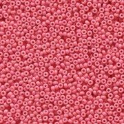 Miyuki Rocailles Perlen 2mm 4465 Duracoat opaque dyed Bubble Gum ca 12gr