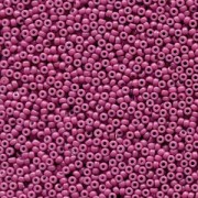 Miyuki Rocailles Perlen 1,5mm 4468 Duracoat opaque dyed Violet ca 11gr