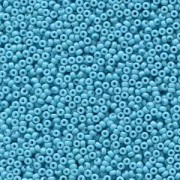 Miyuki Rocailles Perlen 2mm 4478 Duracoat opaque dyed Aqua Blue ca 12gr