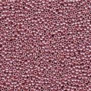 Miyuki Rocailles Perlen 2mm 4209 Duracoat galvanized dark Coral ca 23,5gr