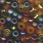 Miyuki Rocailles Perlen 4mm Mix07 Earthtone ca 20 Gr.