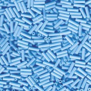 Miyuki Stäbchen Perlen Bugle Beads 6mm 0413 opaque Turquoise Blue 10gr