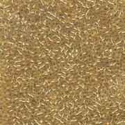 Miyuki Delica Perlen 1,3mm DBS0033 colorlined 24 Karat Goldlined 5gr