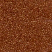 Miyuki Delica Perlen 1,6mm DB0777 Transparent Dyed matt dark Amber 5gr