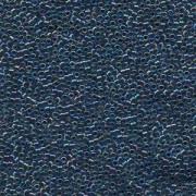 Miyuki Delica Perlen 1,6mm DB0085 transparent rainbow Steel Blue 5gr
