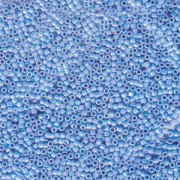 Miyuki Delica Perlen 1,6mm DB1249 transparent rainbow Ocean Blue ca 5gr